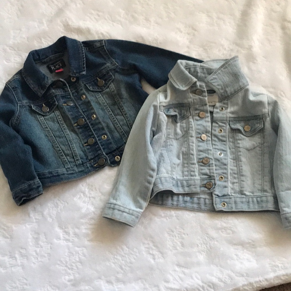 Bundle of two denim jackets for toddler girls